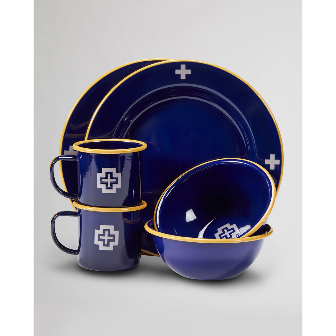 Pendleton Camp Navy Camp Cross Enamelware Dishes