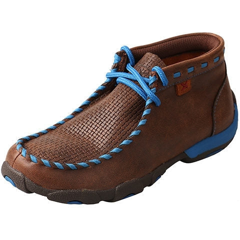 Twisted X Kid's Brown and Blue Driving Moc