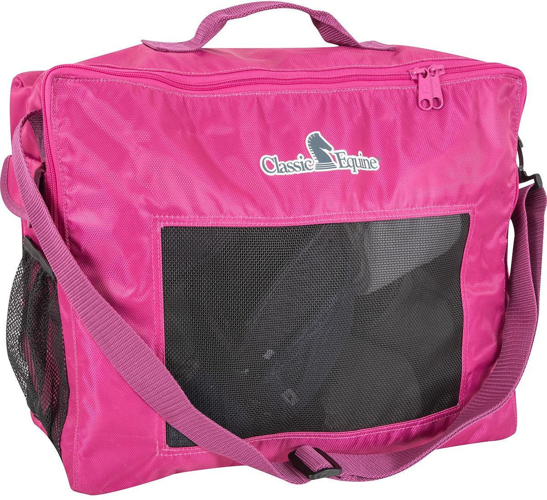 Classic Equine Raspberry Boot Accessory Tote