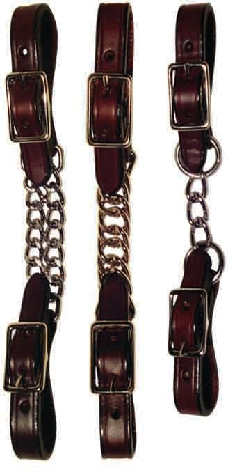 Berlin Custom Leather Dark Oil Curb Chain