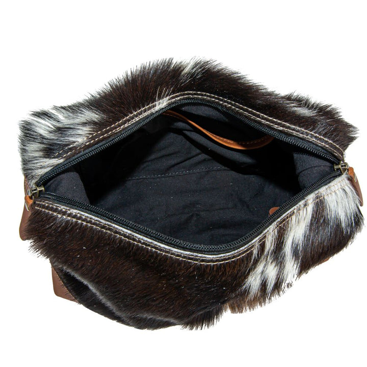 Myra Cullom Trail Hair on Makeup Bag
