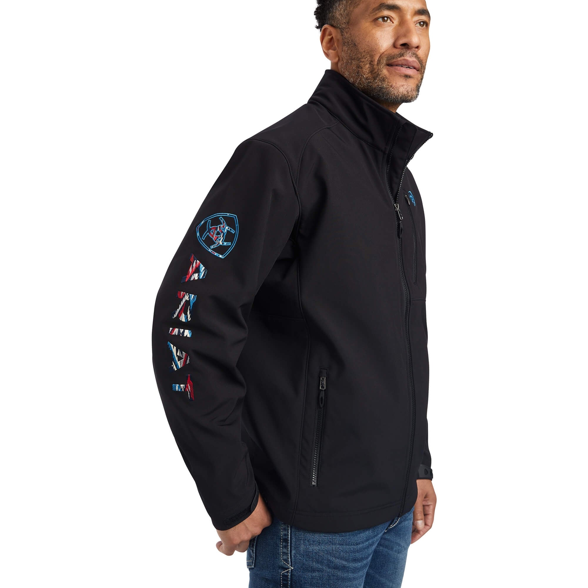 Ariat: Ladies Shaved Chocolate Team Logo Softshell Chimayo Jacket – La Raza Western Wear