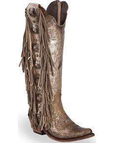 Liberty Black Cabra Buffed Metal Tall Boots - West 20 Saddle Co.