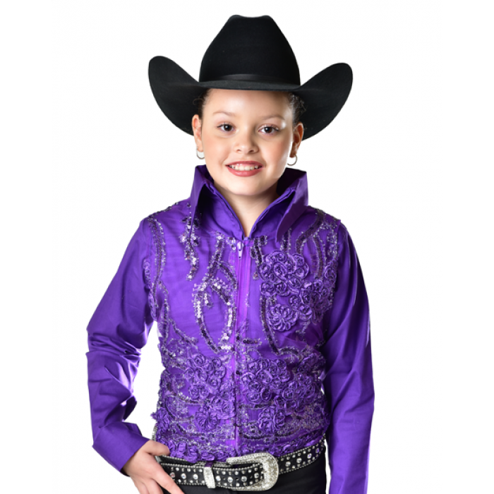 Royal Highness Equestrian Girl's Sequin Show Vest