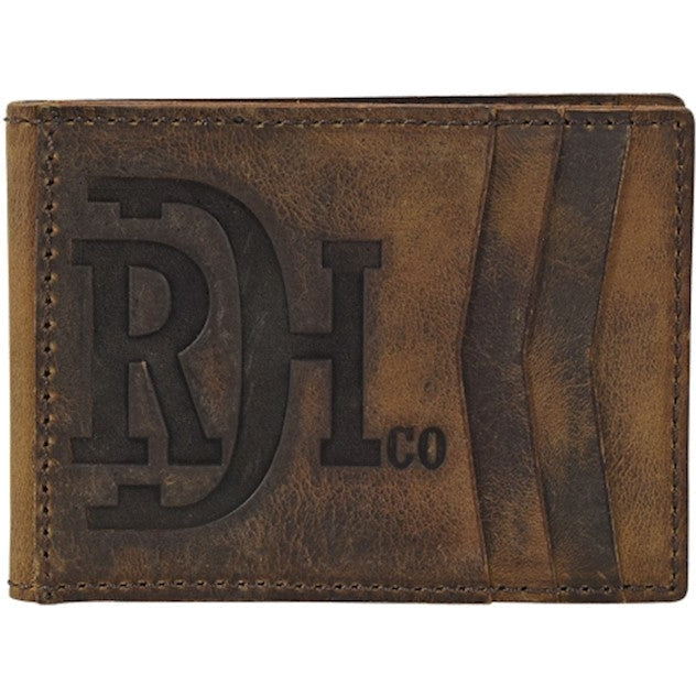 Red Dirt Hat Co Distressed Leather Bifold Card Case