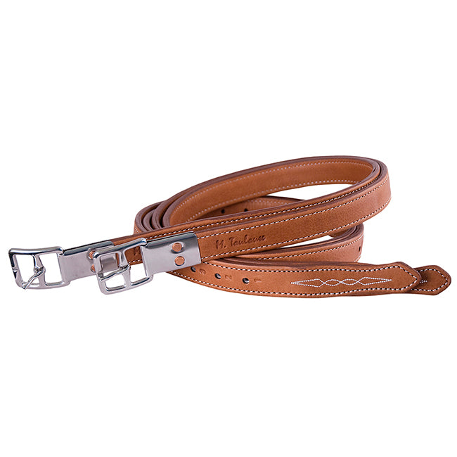 M. Toulouse MTL Platinum Double Leather Stirrup Leathers - West 20 Saddle Co.