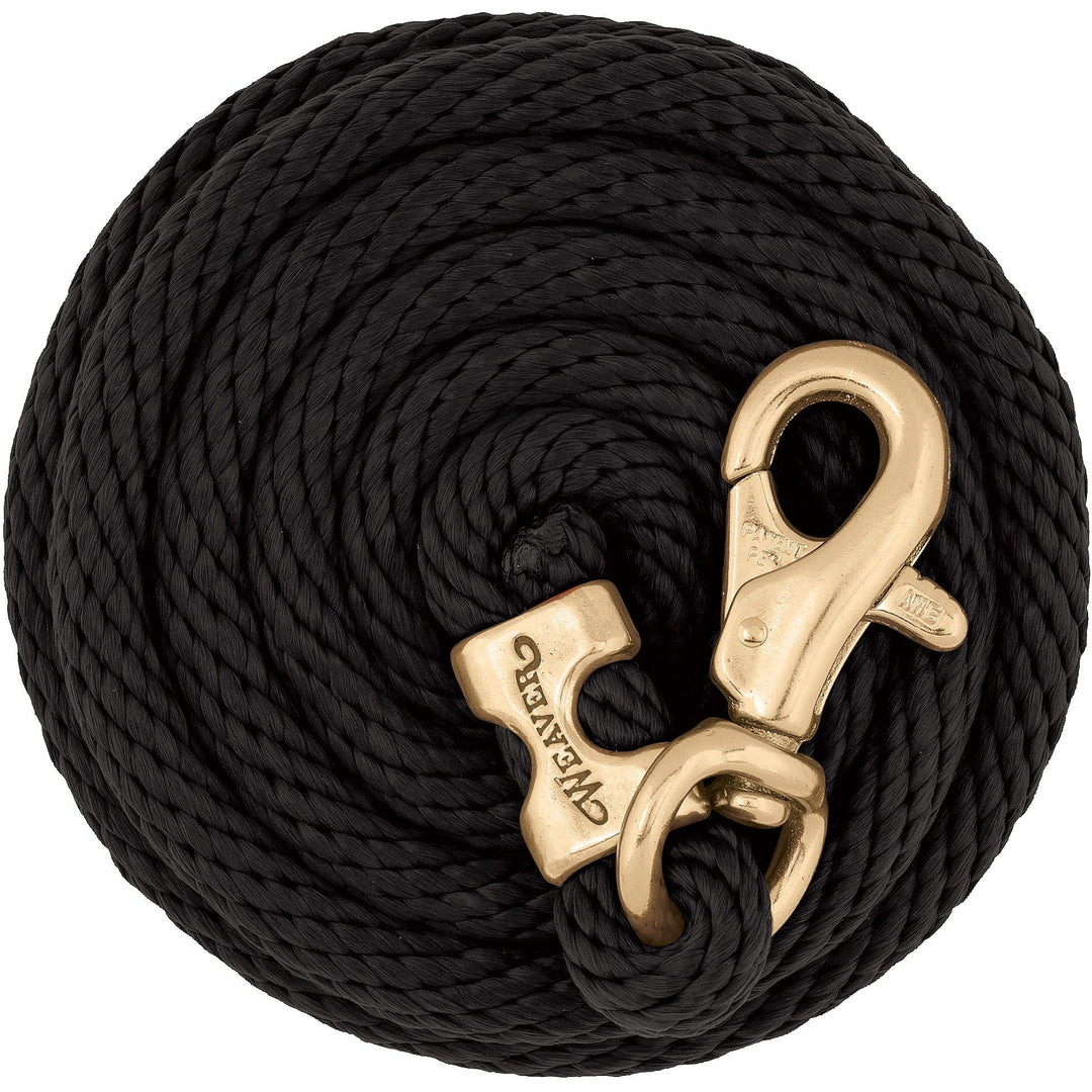 Weaver Poly Lead Rope with Brass Plated Bull Trigger Snap