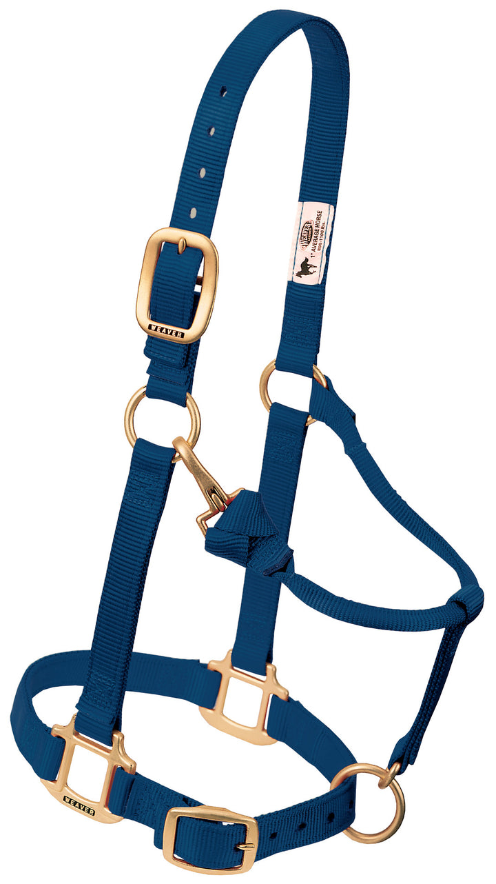 Weaver Leather Original Adjustable Chin and Throat Snap Halter, 1" Small Horse or Weanling Draft