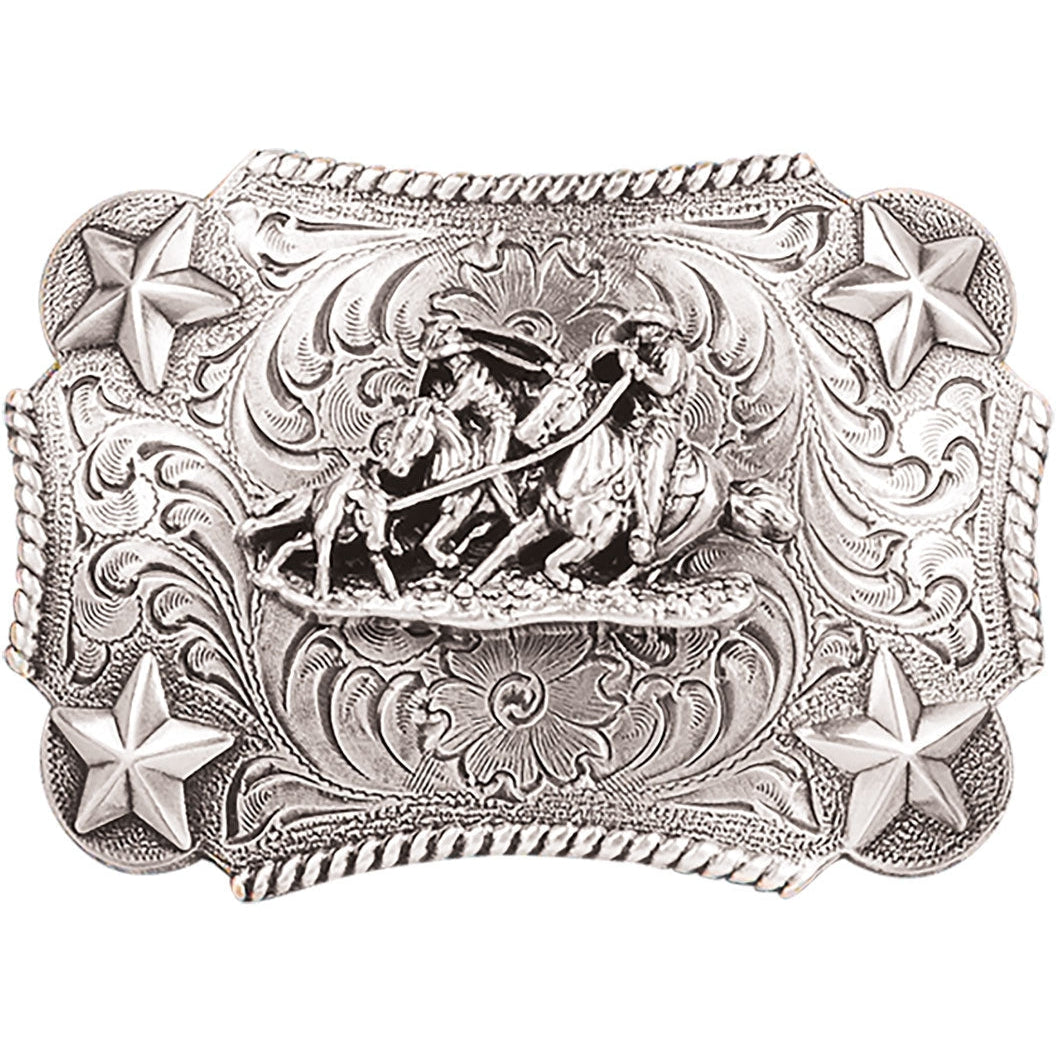 M&F Western Youth Team Roping Belt Buckle