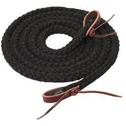 Weaver Leather Silvertip Hollow Braid Trail Reins, 5/8" x 10' - West 20 Saddle Co.