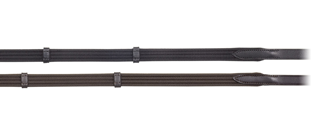Camelot Web Reins With Leather Stops