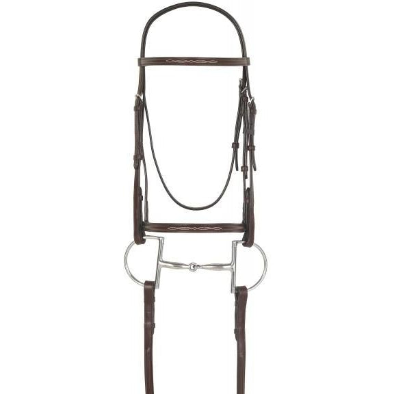 Camelot Raised Fancy Stitch Snaffle Bridle - West 20 Saddle Co.