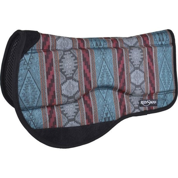 Reinsman Diablo Teal Swayback Trail Contour Pad