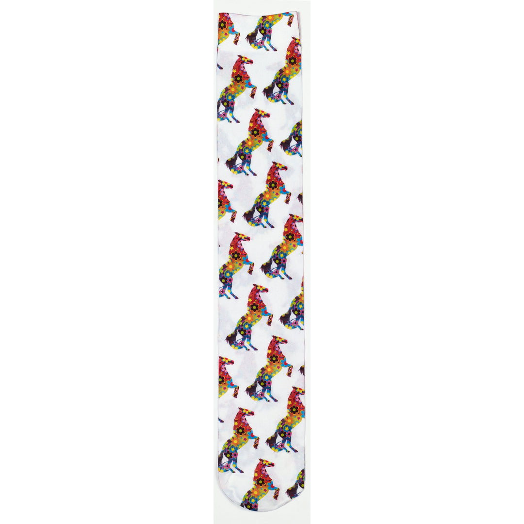 Ovation Ladies Zocks Boot Socks-Flower Power Horses