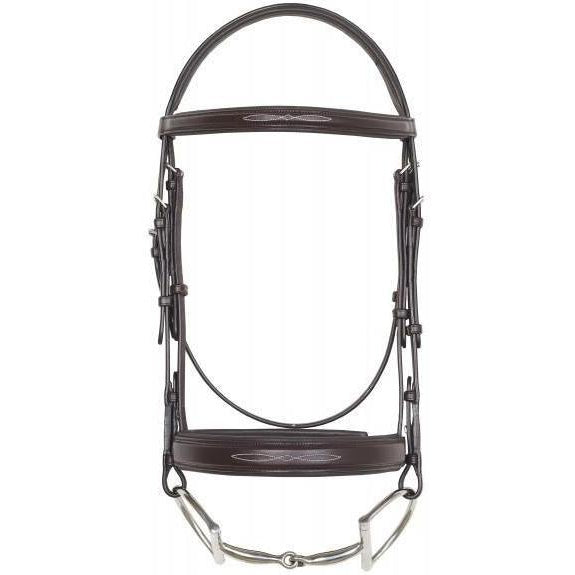 Camelot Fancy Stitched Wide Noseband Comfort Padded Snaffle Bridle - West 20 Saddle Co.