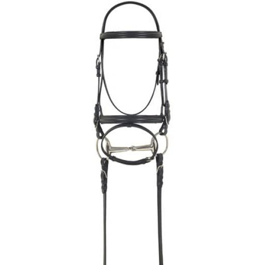 Camelot Dressage Bridle With Anti-Slip Reins - West 20 Saddle Co.