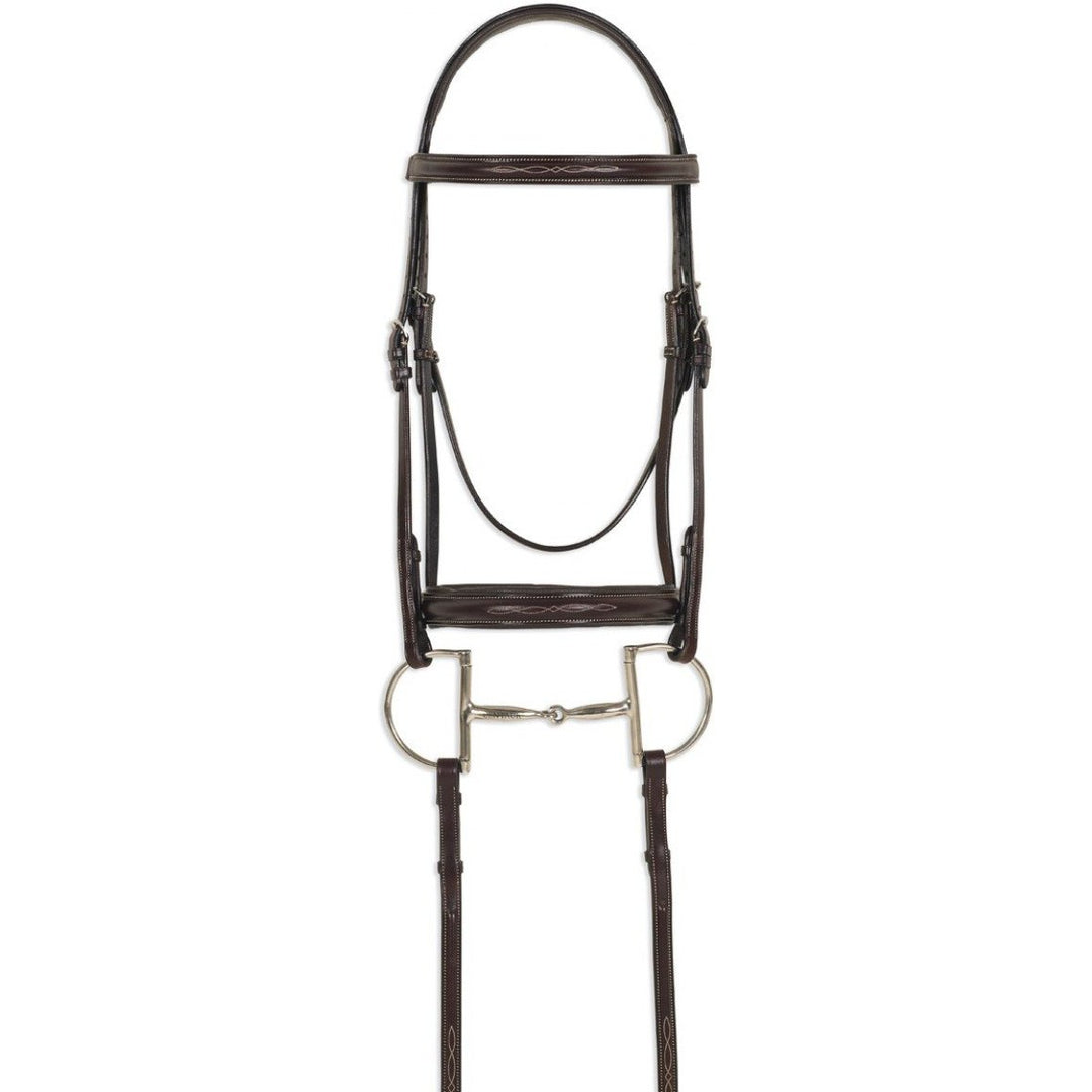 Ovation ATS Round Raised Fancy Stitch Bridle - West 20 Saddle Co.