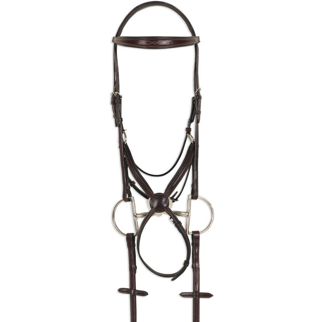 Ovation ATS Square Raised Taper Figure-8 Fancy Stitch Bridle - West 20 Saddle Co.