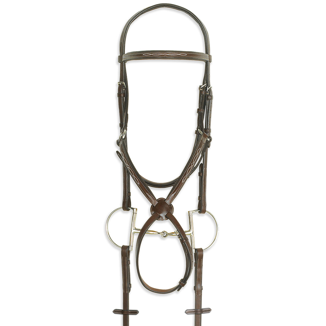 Pessoa Pro Fancy Stitched Figure-8 Bridle - West 20 Saddle Co.