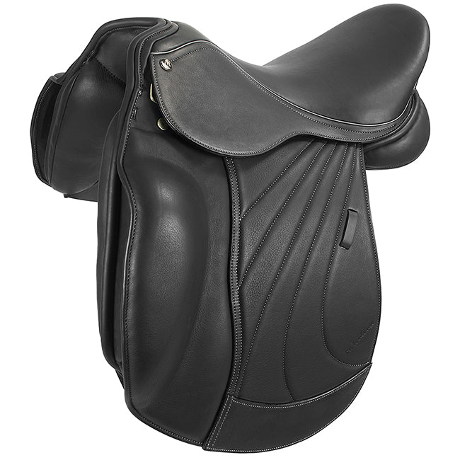 M. Toulouse Black Delilah Platinum Dressage Saddle - West 20 Saddle Co.