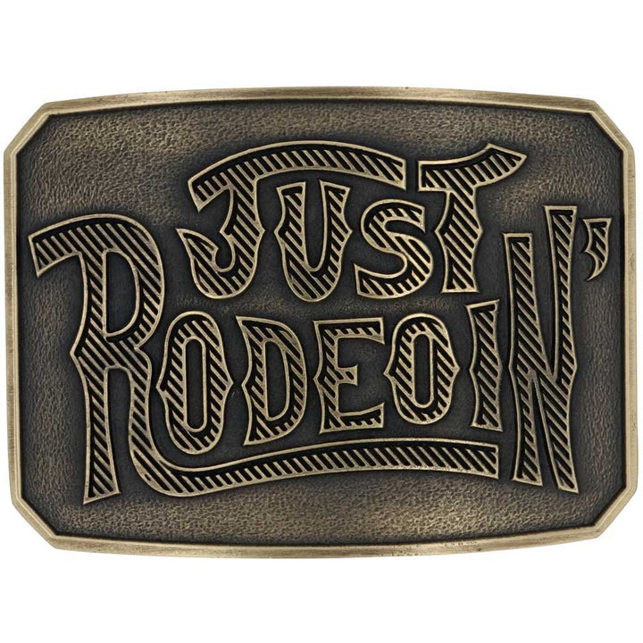Montana Silversmiths Dale Brisby Just Rodeoin' Belt Buckle