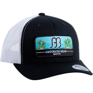 Red Dirt Anderson Bean Cactus Hat-Black and White