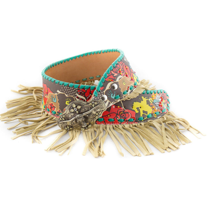 Buffalo Billie with Fringe Fashion Belt - West 20 Saddle Co.