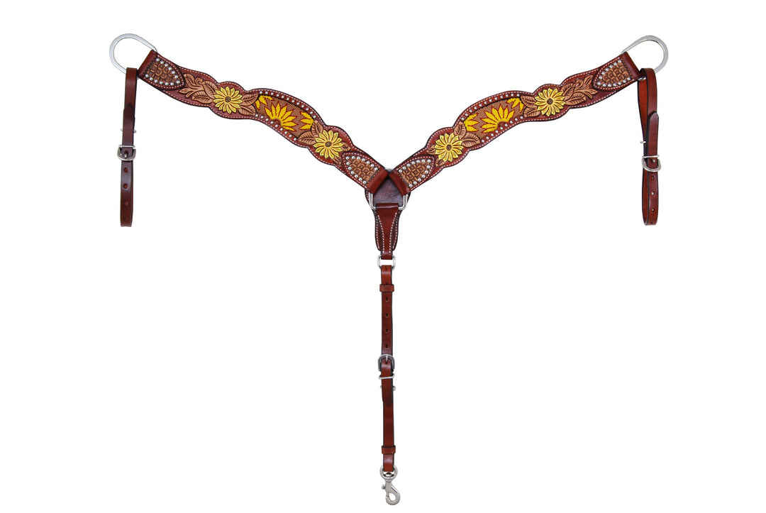 Rafter T Beaded Sunflower Collection Breast Collar