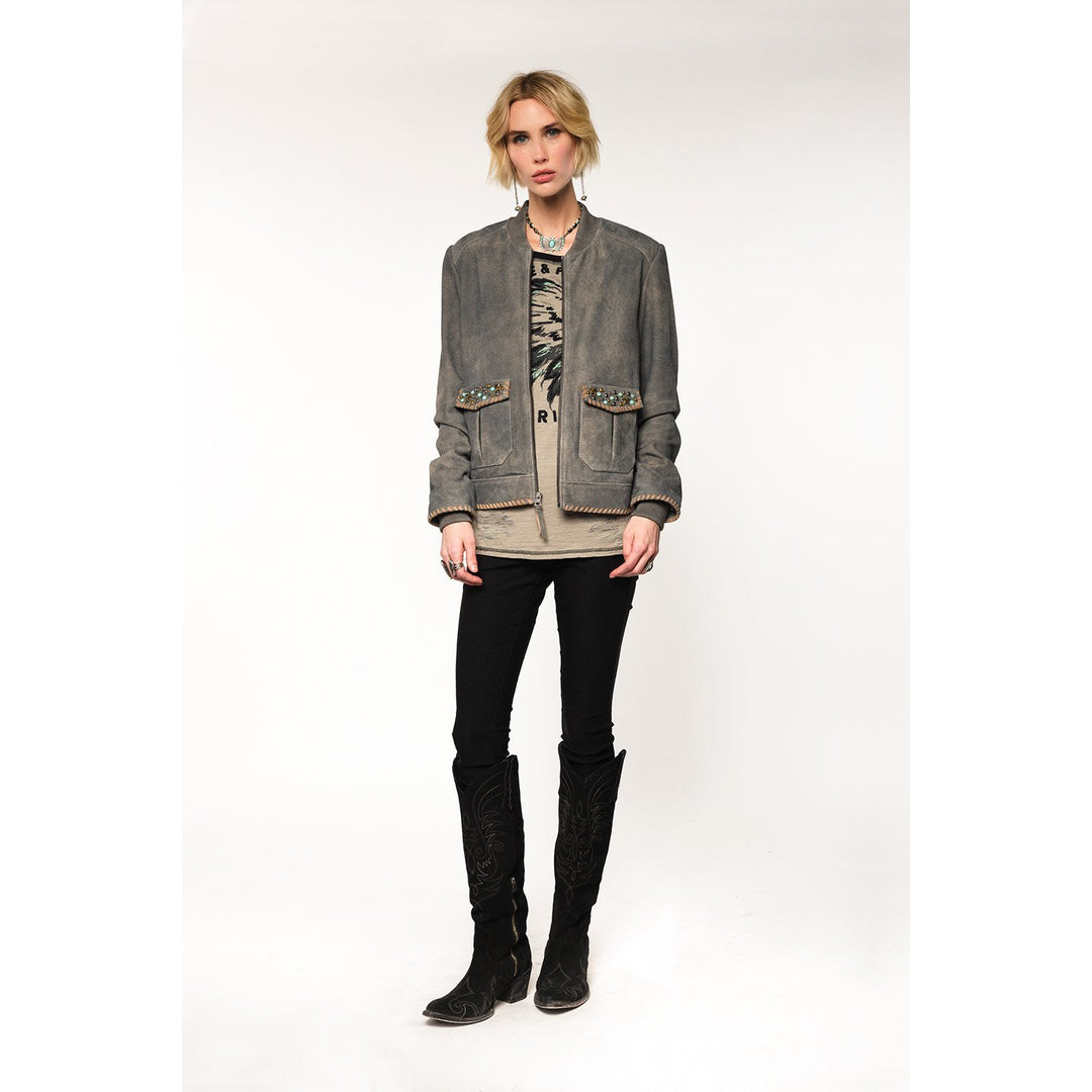 Double D Ranchwear Gunsmith Grey Day Help Jacket - West 20 Saddle Co.