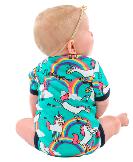 Lazy One Infant Unicorn Onesie