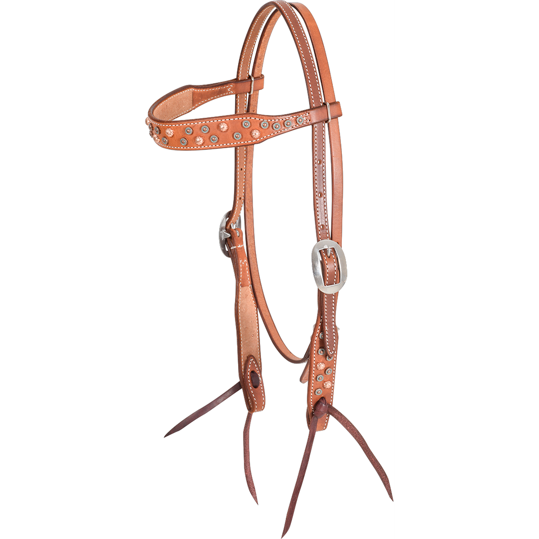Martin Natural Copper Dots Browband Headstall