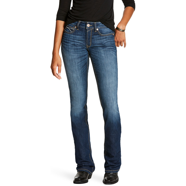Ariat Women's REAL Perfect Rise Stretch Rosa Boot Cut Jean