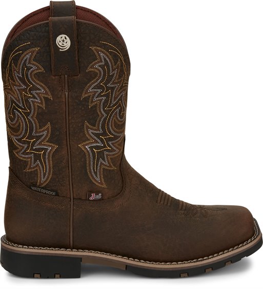 Justin Men's Fireman Distressed Brown Boot