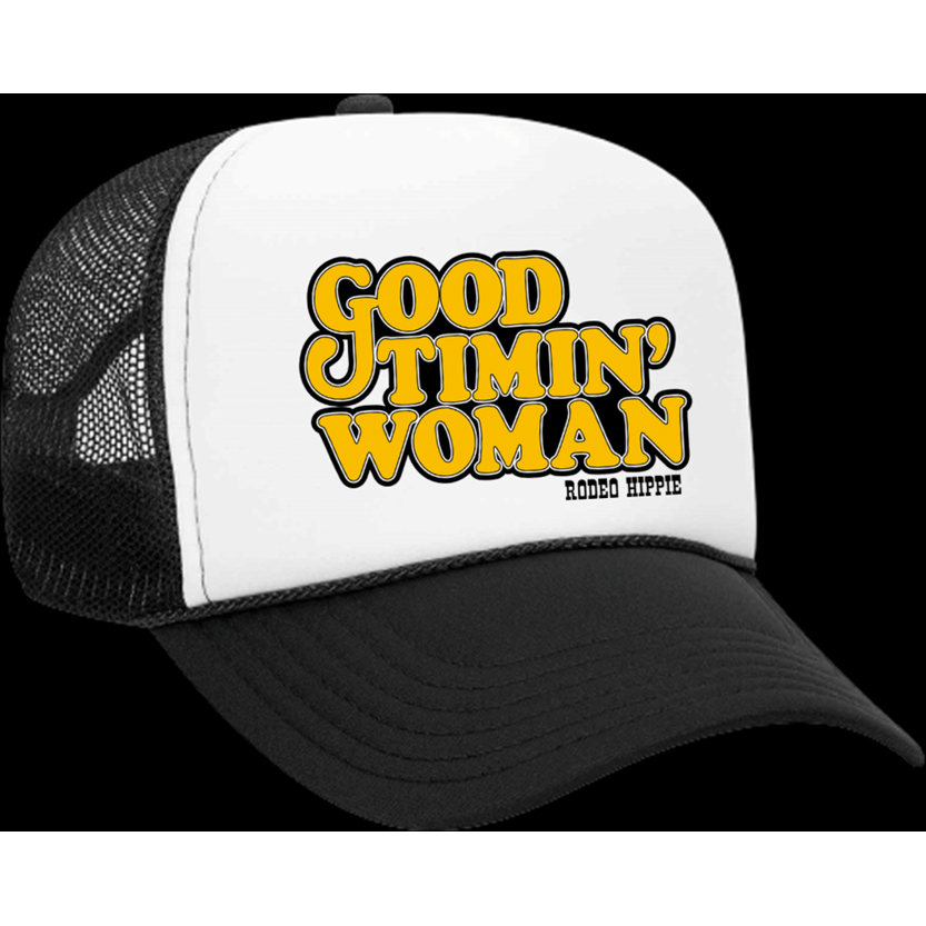 Rodeo Hippie Good Timin' Woman Trucker Hat