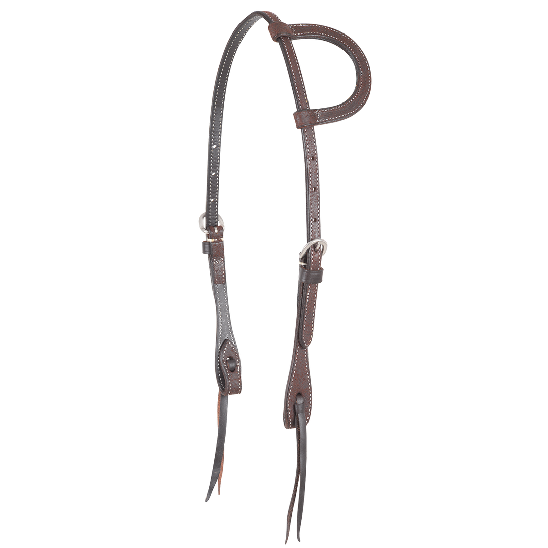 Martin Chocolate Roughout Headstall - West 20 Saddle Co.