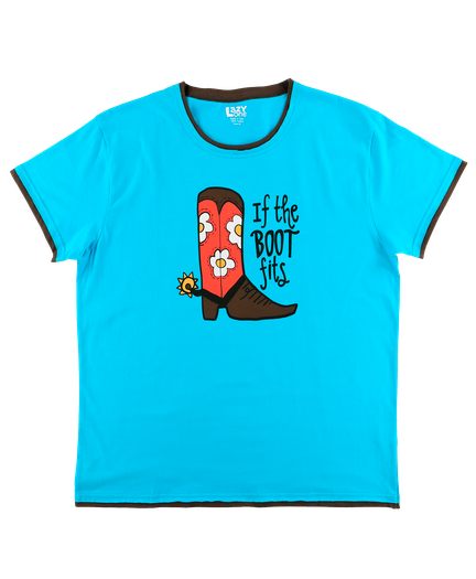 Lazy One Womens If the Boot Fits PJ Tee