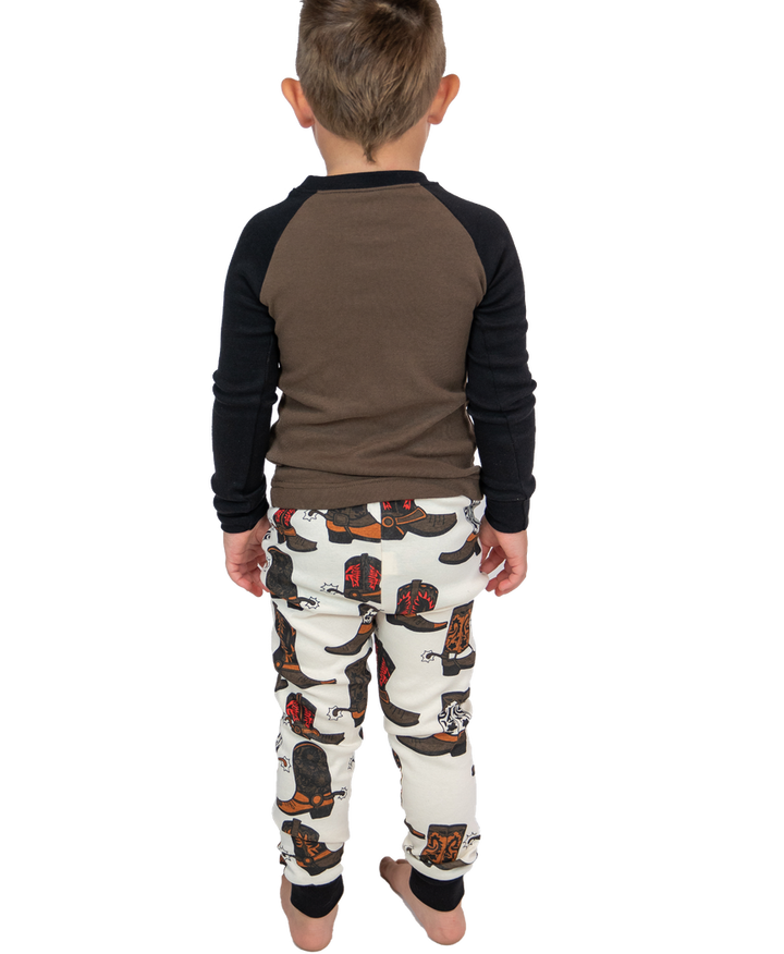 Lazy One Boys If the Boot Fits PJ Set