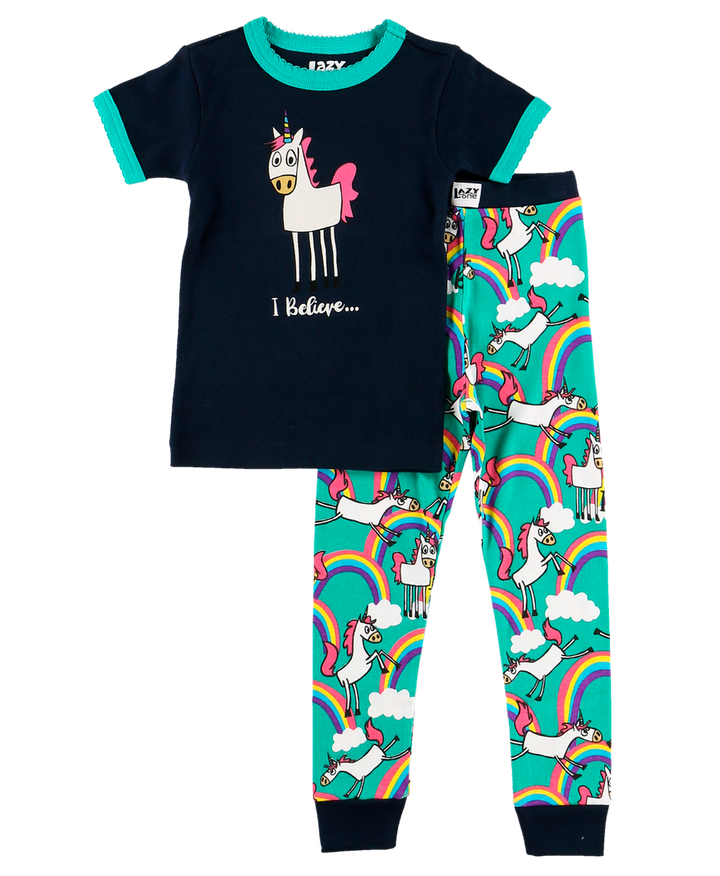 Lazy One Kids Unicorn PJ Set