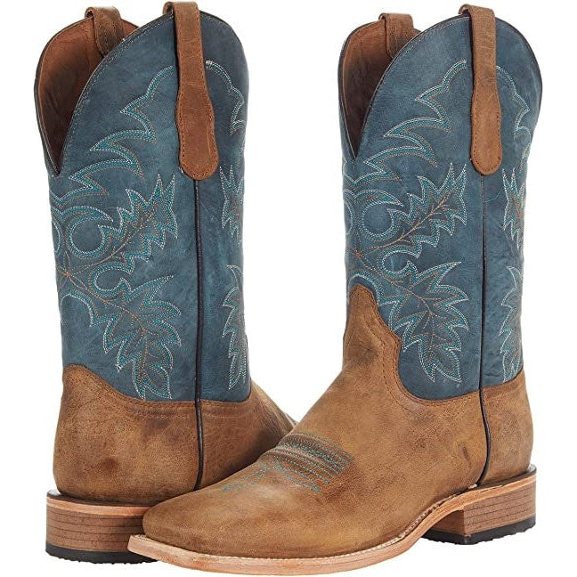 Circle G By Corral Men s Tan and Blue Cowboy Boot