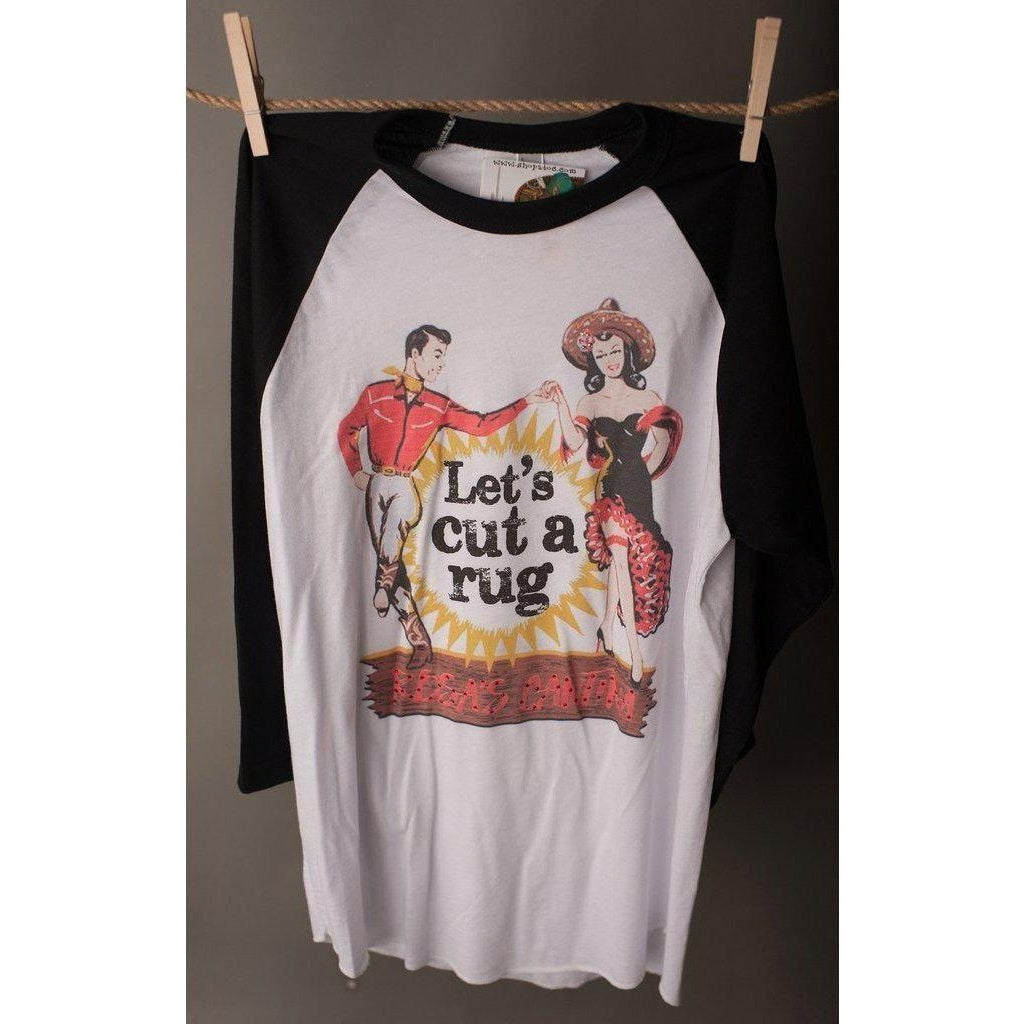 West 20 Saddle Co. Let's Cut a Rug Baseball Tee - West 20 Saddle Co.