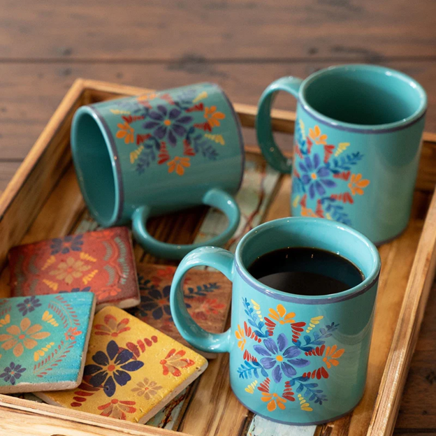 Bonita Turquoise Coffee Mug