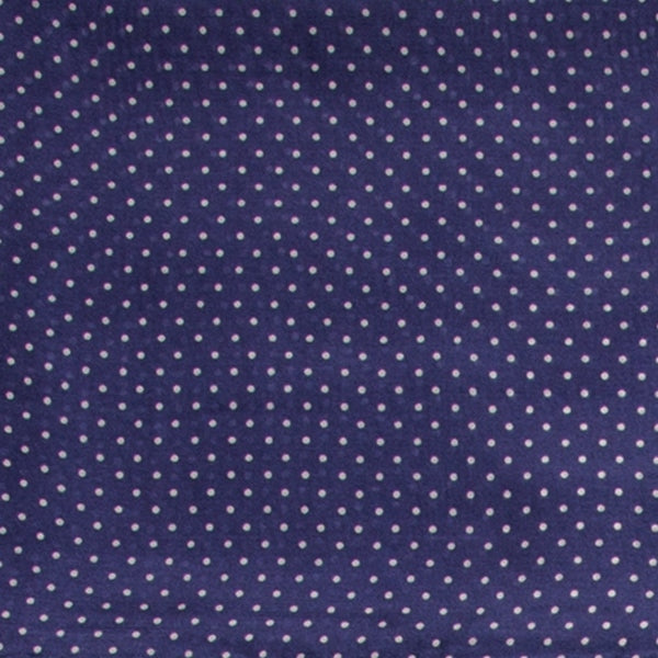 Wyoming Traders Navy Cowboy Polka Dot Silk Scarf
