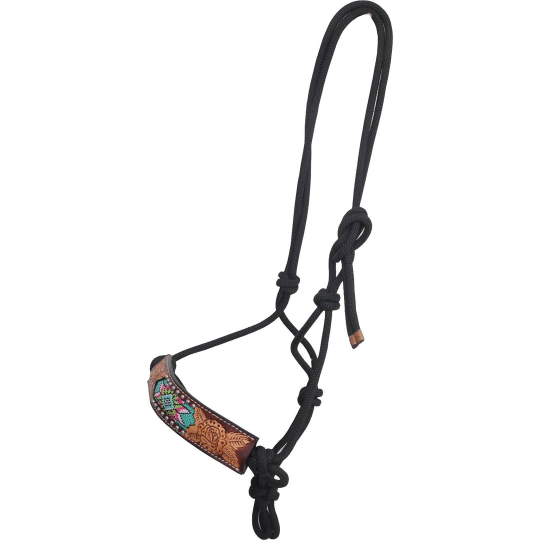 Rafter T Ranch Beaded Inlay Collection Rope Halter