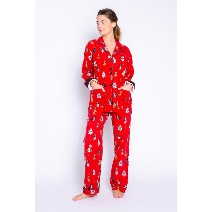 PJ Salvage Happy Howladays Flannel PJ Set