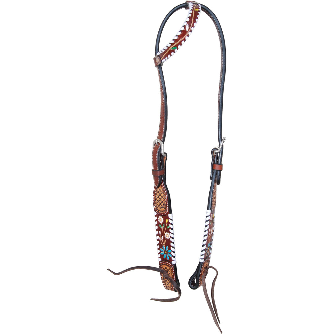 Rafter T Ranch Floral Vine Collection Single Ear Headstall