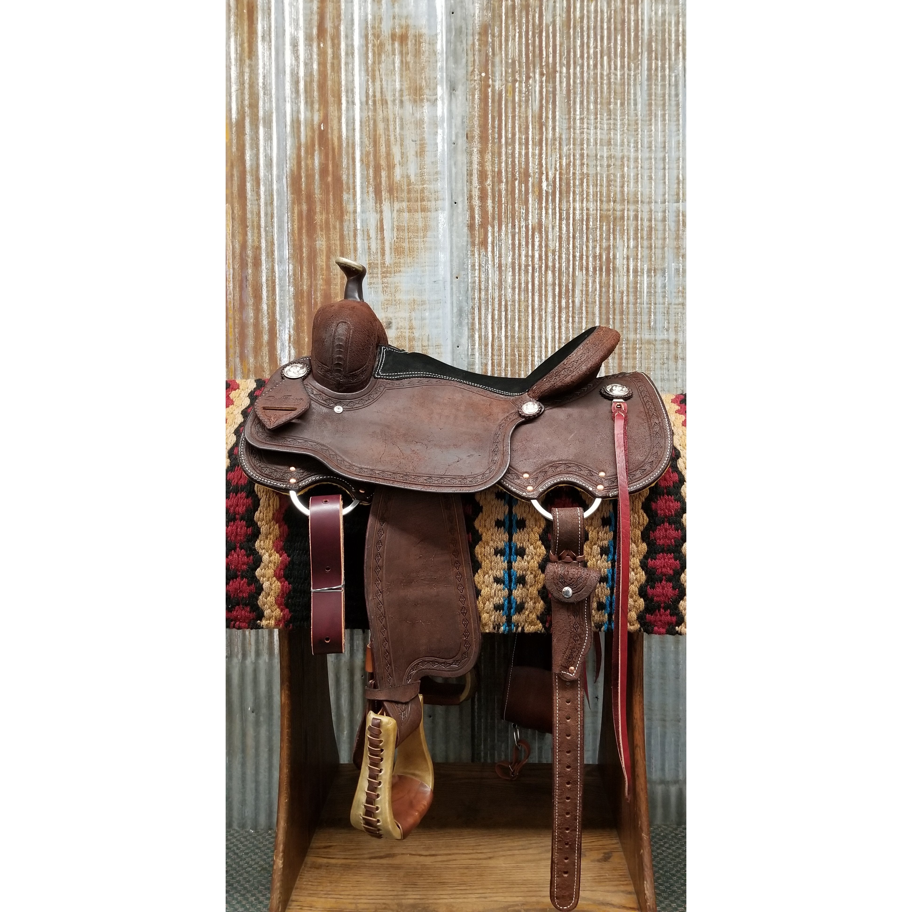 Scott Thomas 15.5" Custom All-Around Saddle  West 20 Saddle Co.