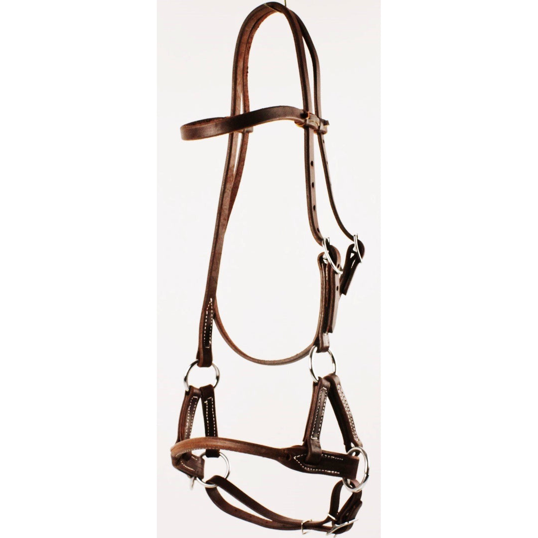 Rolled Harness Leather Nose Side Pull