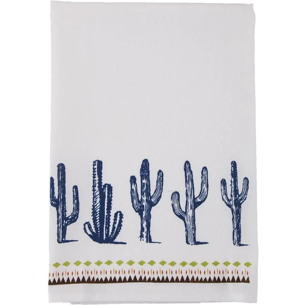 Southwest Cactus Border Tea Towel