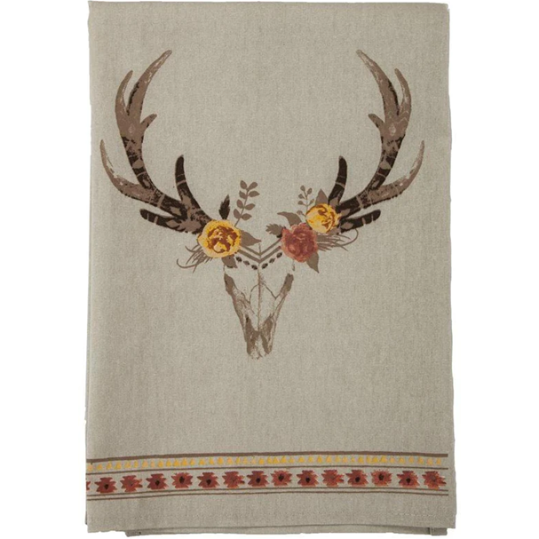 Desert Skull Bohemian Tea Towel