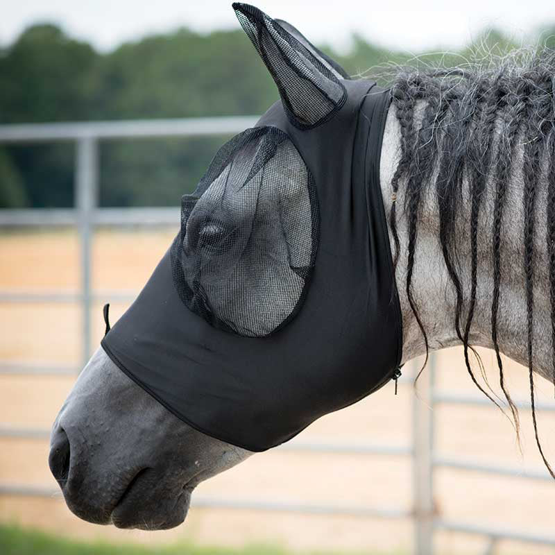 Lycra Fly Mask-Black